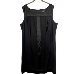 Connected Woman Black Dress Knee Length Sleeveless Dress Size Womens Size 20W
